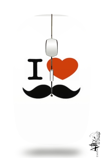  I love Moustache voor Draadloze optische muis met USB-ontvanger