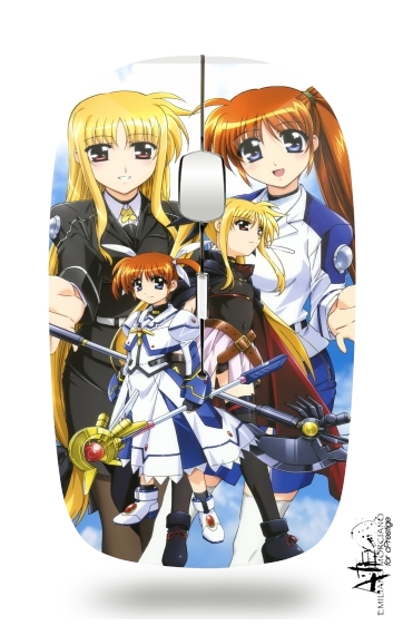  Mahou Shoujo Lyrical Nanoha Magical girl voor Draadloze optische muis met USB-ontvanger