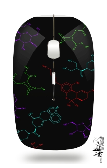  Molecule symbole voor Draadloze optische muis met USB-ontvanger