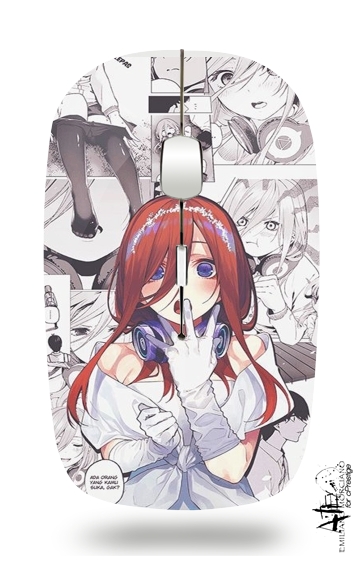  Nakano Miku Gotoubun No Hanayome voor Draadloze optische muis met USB-ontvanger