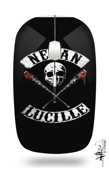  Negan Skull Lucille twd voor Draadloze optische muis met USB-ontvanger