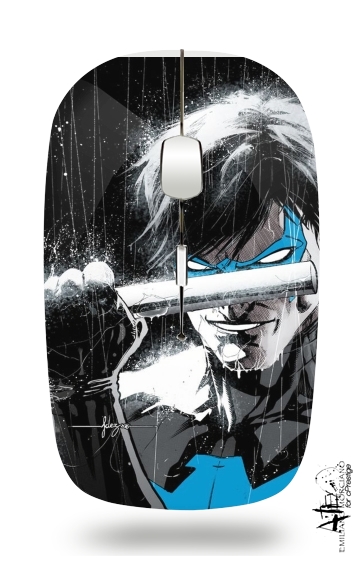  Nightwing FanArt voor Draadloze optische muis met USB-ontvanger