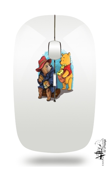  Paddington x Winnie the pooh voor Draadloze optische muis met USB-ontvanger