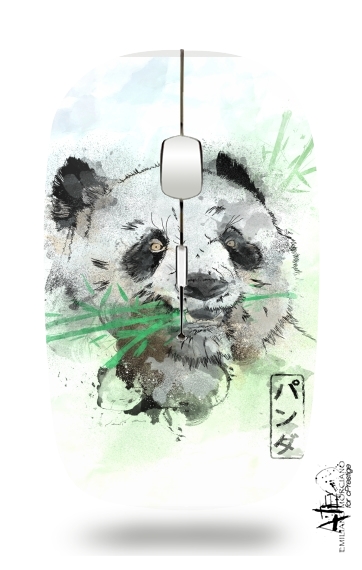  Panda Watercolor voor Draadloze optische muis met USB-ontvanger