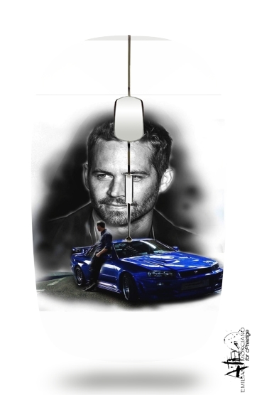  Paul Walker Tribute See You Again voor Draadloze optische muis met USB-ontvanger