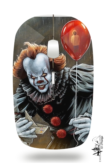  Pennywise Ca Clown Red Ballon voor Draadloze optische muis met USB-ontvanger