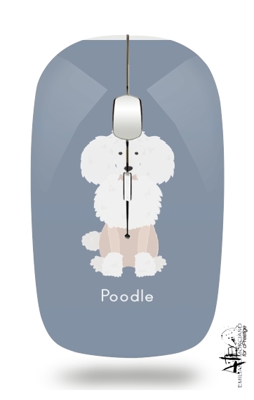  Poodle White voor Draadloze optische muis met USB-ontvanger