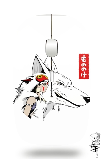  Princess Mononoke JapArt voor Draadloze optische muis met USB-ontvanger