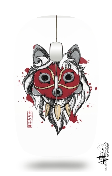   Princess Mononoke Mask voor Draadloze optische muis met USB-ontvanger