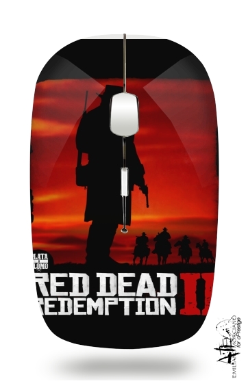  Red Dead Redemption Fanart voor Draadloze optische muis met USB-ontvanger