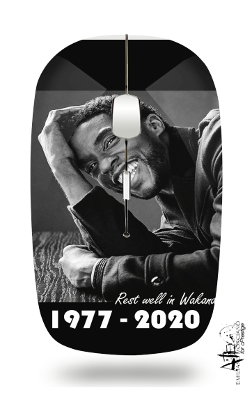  RIP Chadwick Boseman 1977 2020 voor Draadloze optische muis met USB-ontvanger