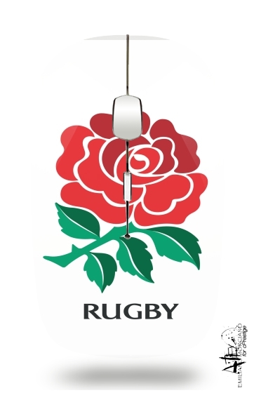  Rose Flower Rugby England voor Draadloze optische muis met USB-ontvanger