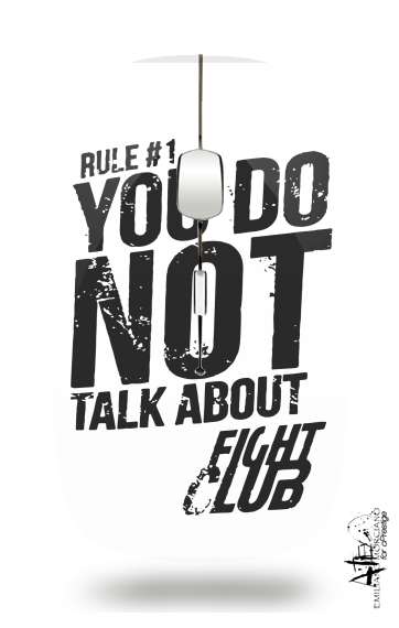  Rule 1 You do not talk about Fight Club voor Draadloze optische muis met USB-ontvanger