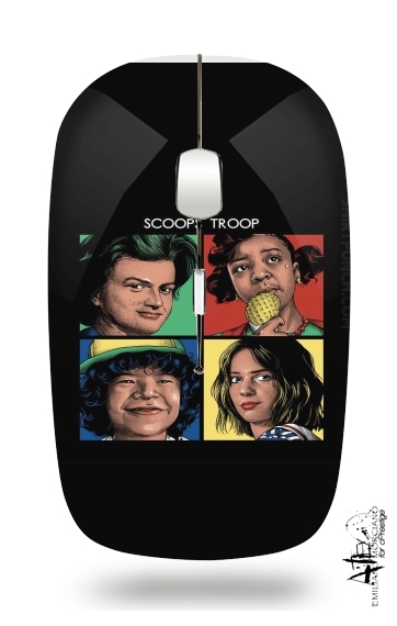  Scoops Troop Stranger Things voor Draadloze optische muis met USB-ontvanger