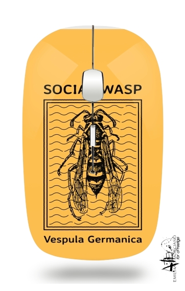  Social Wasp Vespula Germanica voor Draadloze optische muis met USB-ontvanger