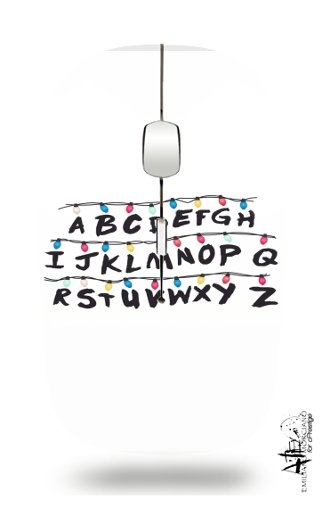  Stranger Things Lampion Alphabet Inspiration voor Draadloze optische muis met USB-ontvanger