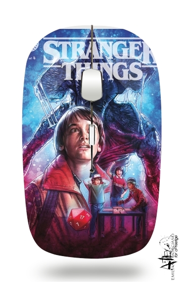  Stranger Things will Byers artwork voor Draadloze optische muis met USB-ontvanger