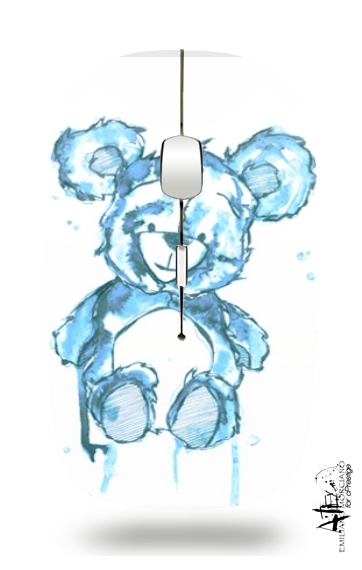  Blue Teddy Bear voor Draadloze optische muis met USB-ontvanger