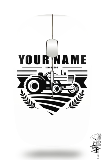  Tractor Farm Logo Custom voor Draadloze optische muis met USB-ontvanger