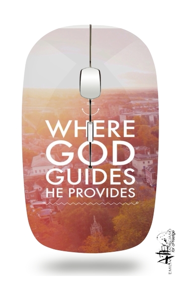  Where God guides he provides Bible voor Draadloze optische muis met USB-ontvanger