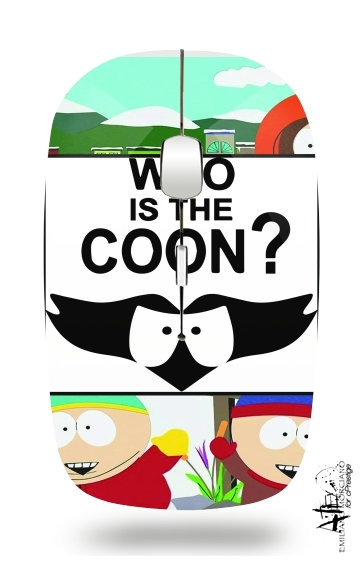  Who is the Coon ? Tribute South Park cartman voor Draadloze optische muis met USB-ontvanger