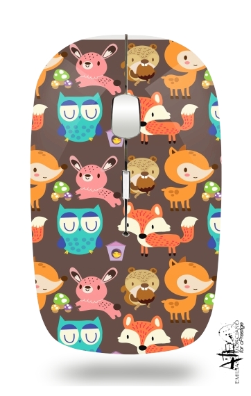  Woodland friends voor Draadloze optische muis met USB-ontvanger