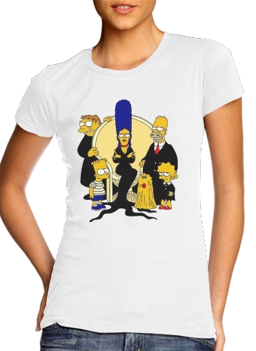  Adams Familly x Simpsons voor Vrouwen T-shirt