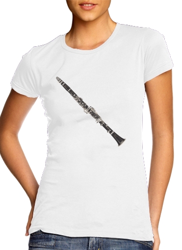  Clarinette Musical Notes voor Vrouwen T-shirt