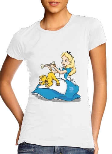  Disney Hangover Alice and Simba voor Vrouwen T-shirt