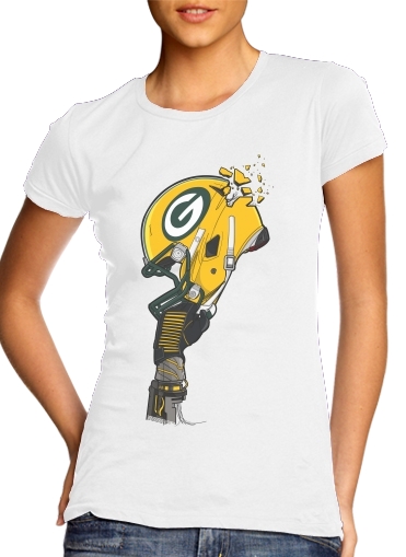  Football Helmets Green Bay voor Vrouwen T-shirt