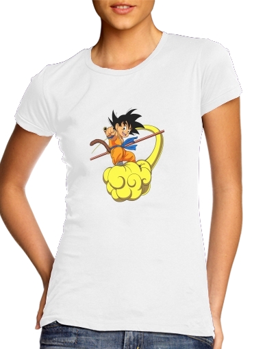  Goku Kid on Cloud GT voor Vrouwen T-shirt