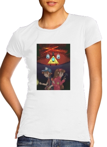  Gravity Falls Monster bill cipher Wheel voor Vrouwen T-shirt