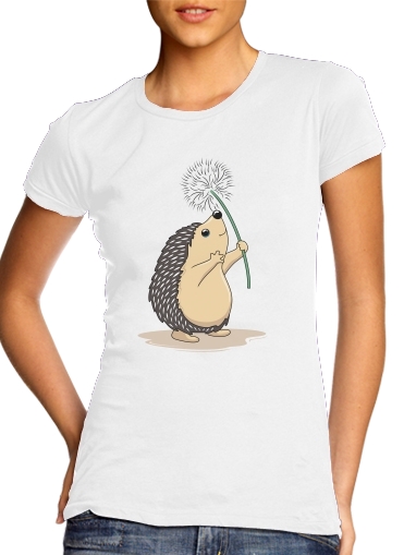  Hedgehog play dandelion voor Vrouwen T-shirt