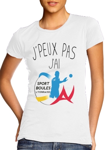  Je peux pas jai boules lyonnaise voor Vrouwen T-shirt