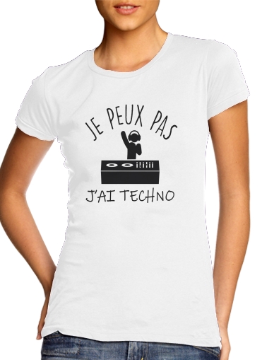  Je peux pas jai techno Festival voor Vrouwen T-shirt