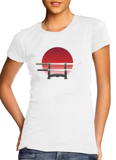  Katana Japan Traditionnal voor Vrouwen T-shirt