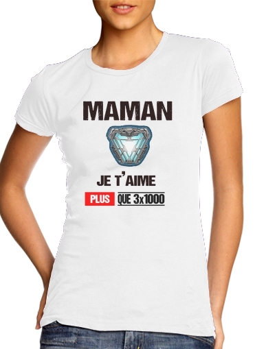  Maman je taime plus que 3x1000 voor Vrouwen T-shirt