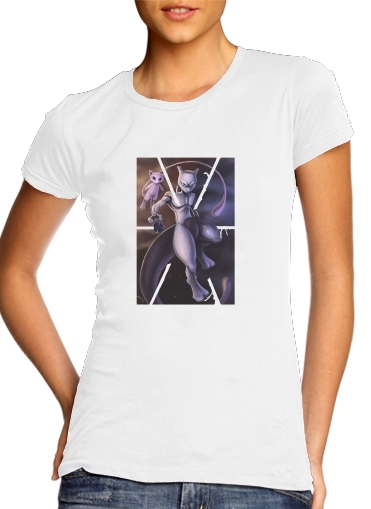  Mew And Mewtwo Fanart voor Vrouwen T-shirt