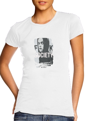  Mr Robot Fuck Society voor Vrouwen T-shirt