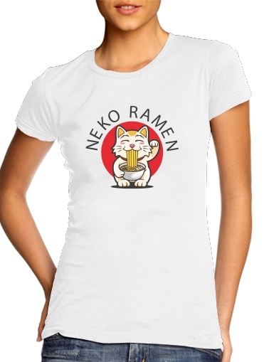  Neko Ramen Cat voor Vrouwen T-shirt