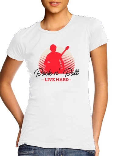  Rock N Roll Live hard voor Vrouwen T-shirt