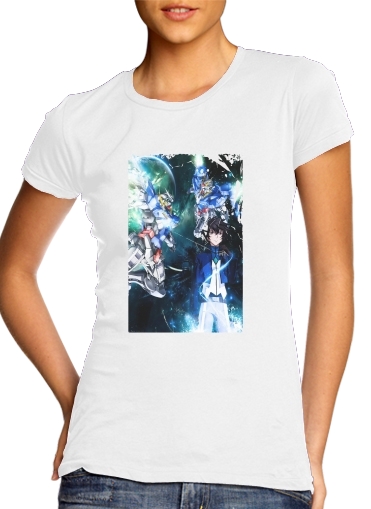  Setsuna Exia And Gundam voor Vrouwen T-shirt