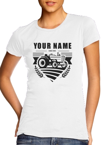  Tractor Farm Logo Custom voor Vrouwen T-shirt