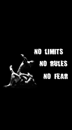 hoesje MMA No Limits No Rules No Fear