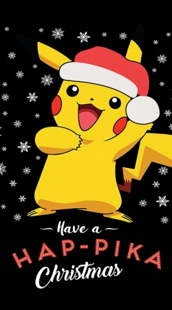 hoesje Pikachu have a Happyka Christmas