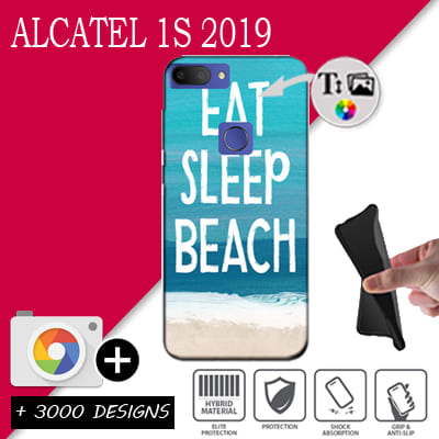 Softcase Alcatel 1S 2019 met foto's baby