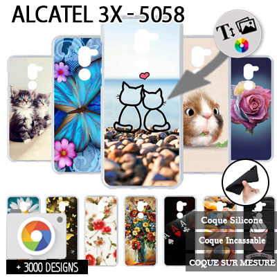Softcase Alcatel 3X 5058Y met foto's baby