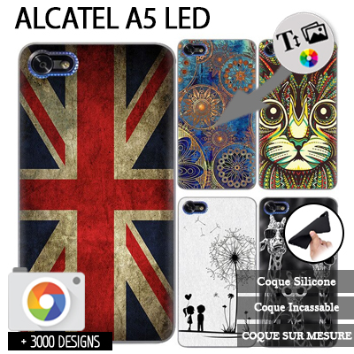 Softcase Alcatel A5 LED 5085D met foto's baby