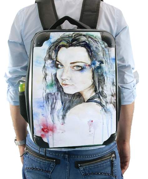  Amy Lee Evanescence watercolor art voor Rugzak