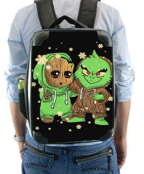  Baby Groot and Grinch Christmas voor Rugzak